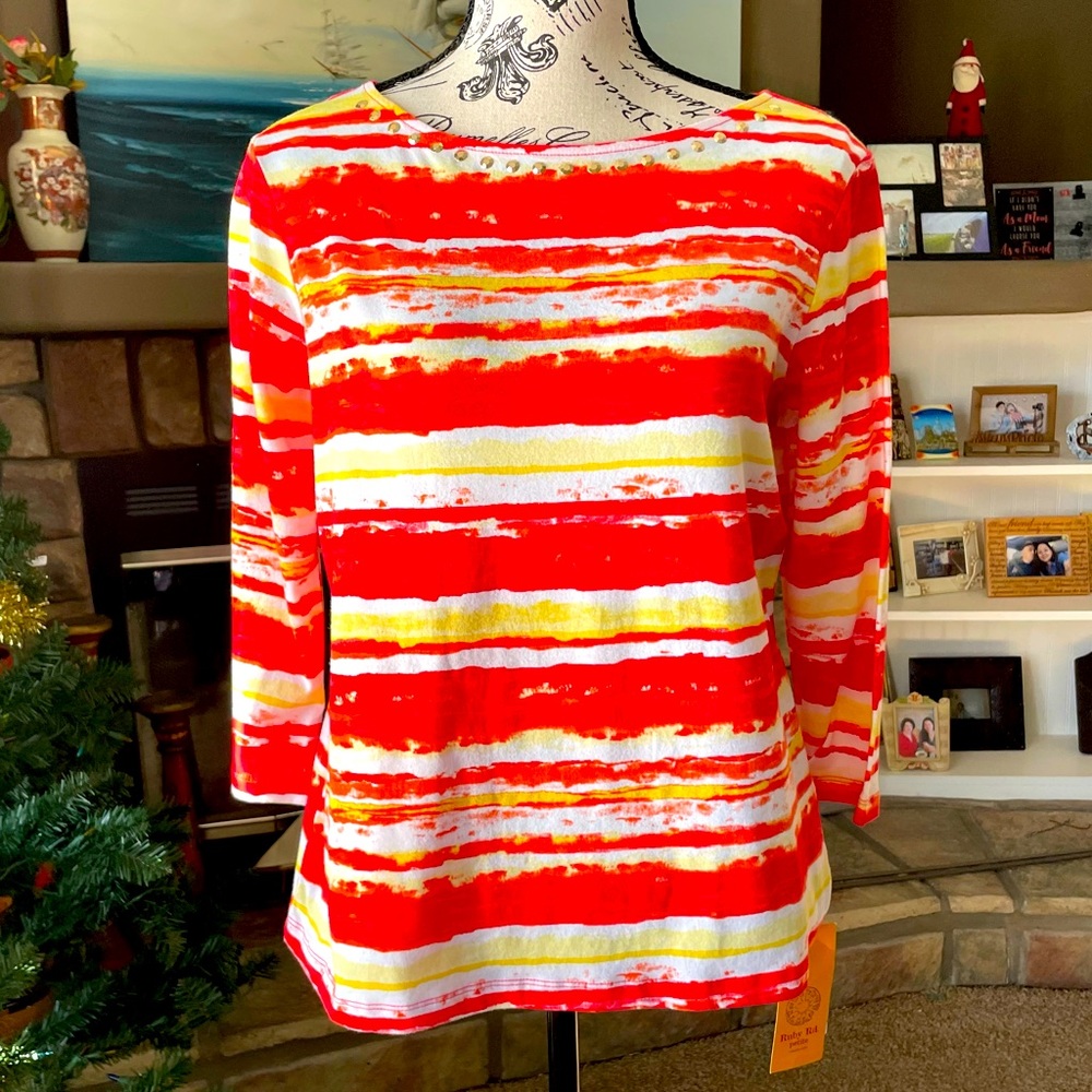 Ruby Rd PETITE Blouse Size Medium